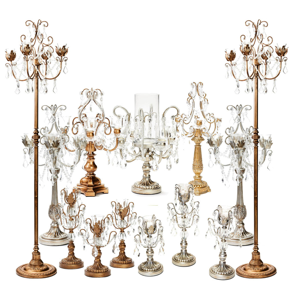 chandelier candelabras and candle holders