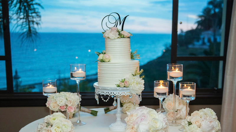 White and Blush Wedding with Beautiful Ocean Views