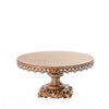 antique gold baroque style metal cake stand