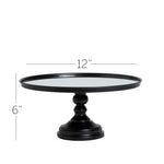 Opulent Treasures® Charming 12" Mirror Cake Stand With Pedestal Base