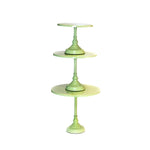 lime green colorful modern simple metal cake stand set
