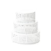 white round decorative metal cake stand set of 3 by opulent treasures